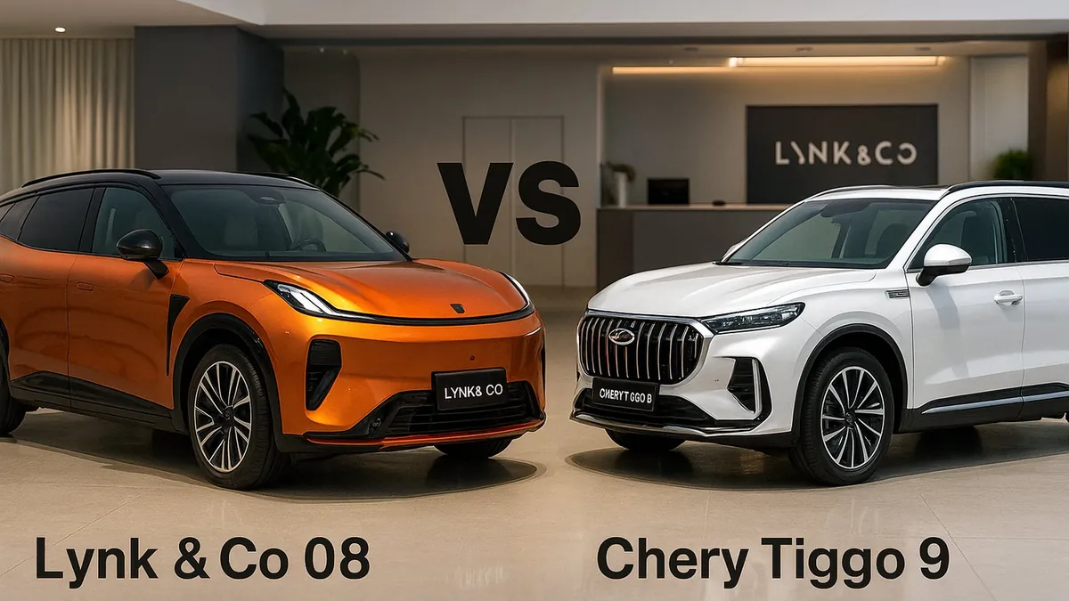 השוואת Lynk & Co 08 מול Chery Tiggo 9 Pro